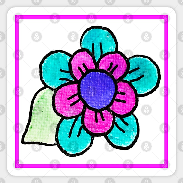 Groovy Flower #8 Sticker by ErinBrieArt